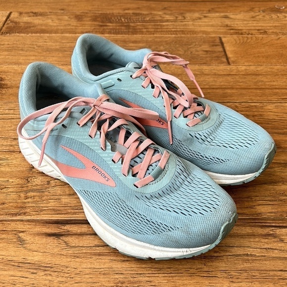 Brooks Women's Transmit 2 Running Shoes Gray & Peach Size 10.5 - Picture 1 of 11
